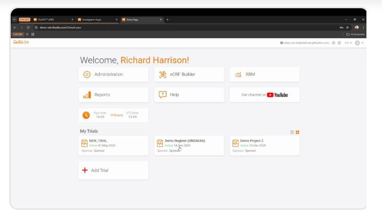 screenshot of Flex EDC